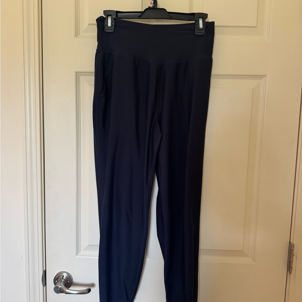 Old Navy Black Track Pants with Elastic Waistband